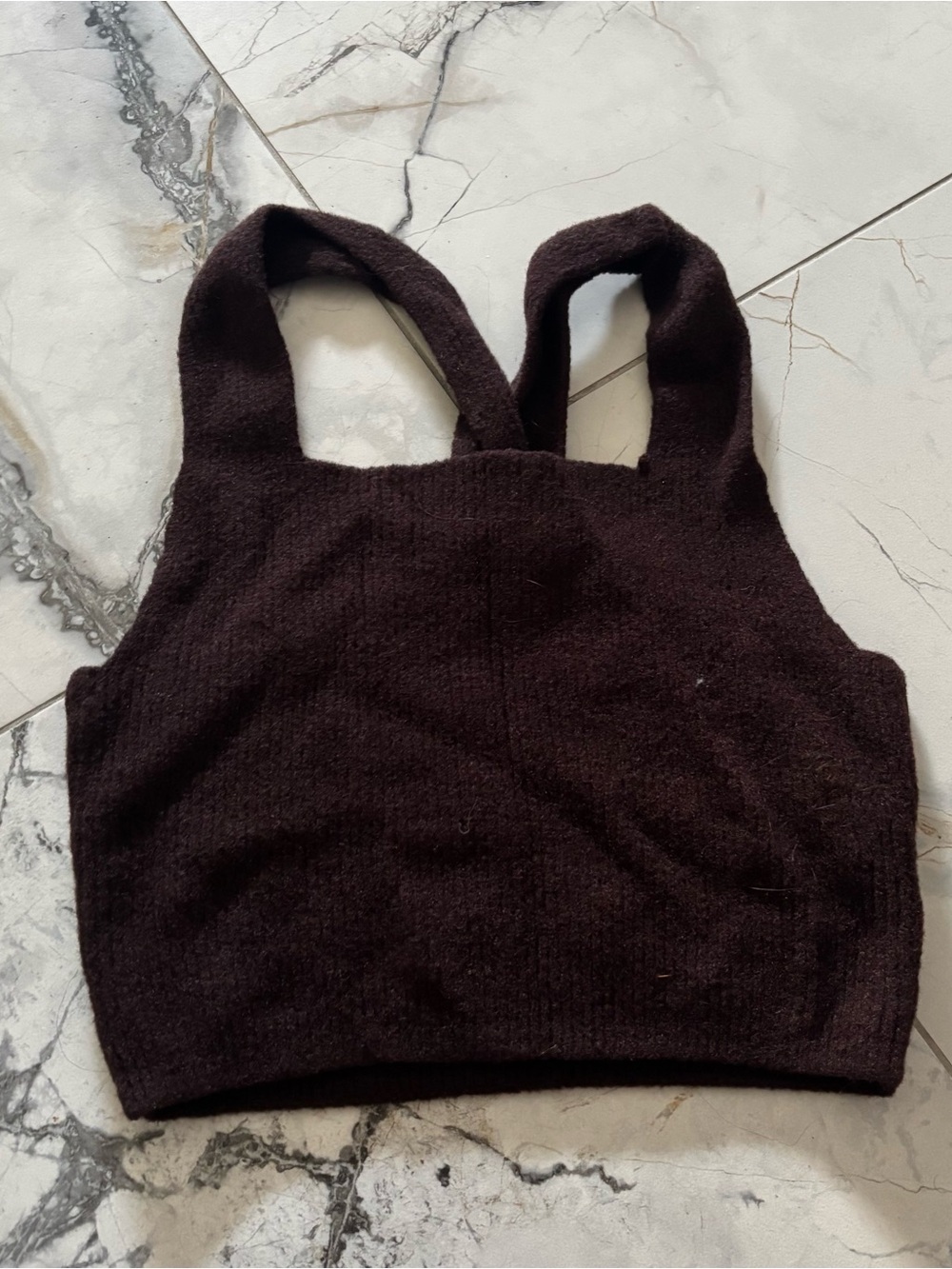 Women’s Knit Bralette in Dark Brown - Comfortable Everyday Support